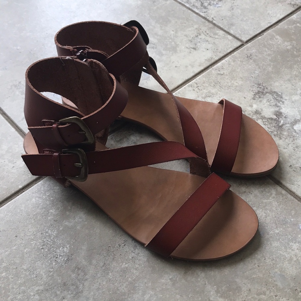 Brown boho sandals